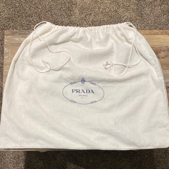 Prada Drawstring Dust Bag with Blue Logo - 22”x17” - Picture 5 of 5